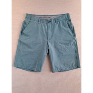 Under Armour Golf Shorts Mens 34 HeatGear Loose Stretch Blue Green Turquoise